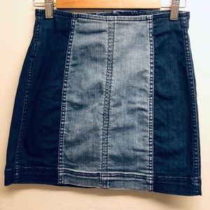 PacSun Denim Paneled Skirt